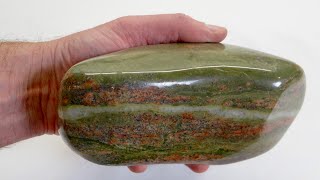 The Biggest Rock Ive Tumbled  Unakite [upl. by Ileyan]