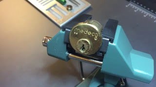 130 Medeco Rim Cylinder 5pin Picked and Gutted [upl. by Sotos]