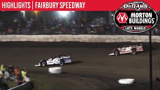 World of Outlaws Morton Building Late Models at Fairbury Speedway July 31 2021  HIGHLIGHTS [upl. by Seibold]