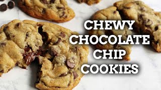 The BEST CHEWY Chocolate Chip Cookies Recipe [upl. by Elsbeth585]