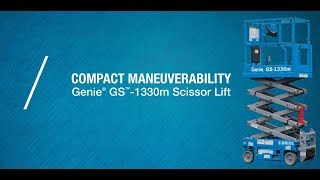 Product Introduction Genie® GS™1330m Scissor Lift  ANSI [upl. by Erodisi]