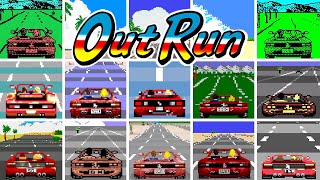 OutRun  Versions Comparison HD 60 FPS [upl. by Enialed]