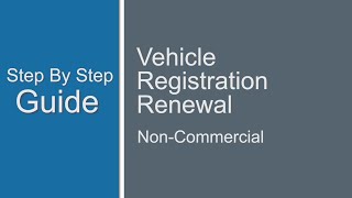 VFO Non Commercial Vehicle Registration Renewal [upl. by Fem]