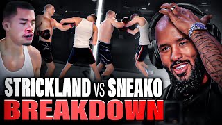 quotPROPS TO SEAN STRICKLANDquot  SNEAKO vs STRICKLAND BREAKDOWN [upl. by Hotchkiss483]