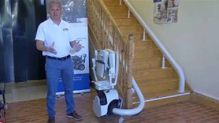 Flow 2 Curved Stairlift Demonstration [upl. by Lleira715]