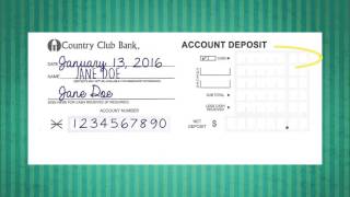 How to Deposit A Check [upl. by Tonia]