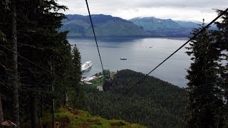 Worlds Longest Zipline POV Icy Strait Point Alaska [upl. by Kemeny]