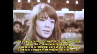 Tous les garcons et les filles Francoise Hardy French English Lyrics [upl. by Yerffoej369]