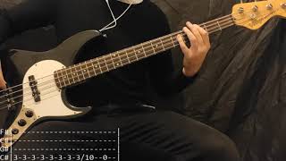 Nirvana  HeartShaped Box Bass Cover Tabs [upl. by Akenihs]