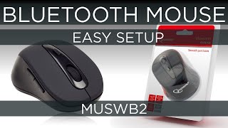 Bluetooth Mouse Easy Setup  MUSWB2  GEMBIRD [upl. by Eniksre]