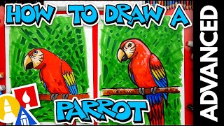 How To Draw A Bird Parrot  Advanced [upl. by Cosenza933]