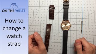 How to Change a Watch Strap  Seiko Presage with a Dive Strap [upl. by Guenna590]