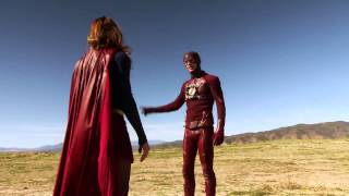 Supergirl 1x18 Worlds Finest  Kara meets Barry Supergirl meets The Flash CWCBS [upl. by Au793]