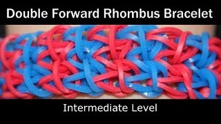 Rainbow Loom® Double Forward Rhombus Bracelet [upl. by Cheri]