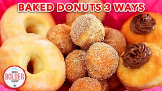 Homemade Baked Donuts Recipe 3 Ways [upl. by Delmar]