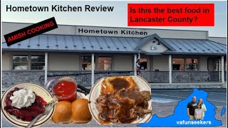 Hometown KitchenAmish Food Review Lancaster PA [upl. by Yrred]