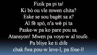 Ti Zozo Lyrics [upl. by Namqul399]