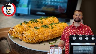 Dad Shows You How to Air Fry Corn on the Cob to Get That Grilled Corn Flavor  Air Fryer Recipe [upl. by Sheilah]