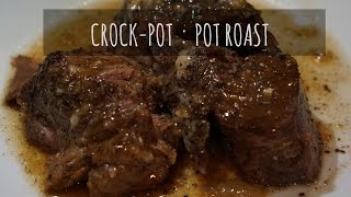 Slow Cooker Crock Pot POT ROAST  Margot Brown [upl. by Alinna540]