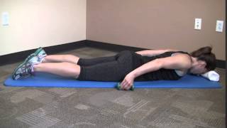 Prone Shoulder Extension With Dumbbells [upl. by Nylsoj]