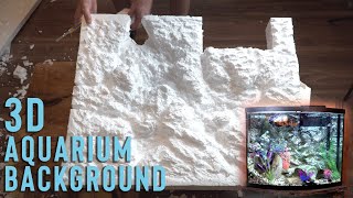 Building a 3D ROCK BACKGROUND for your aquarium [upl. by Glassco]