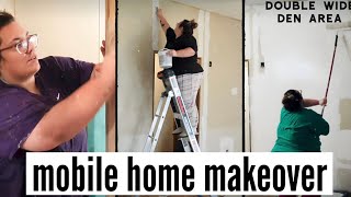 EXTREME DOUBLE WIDE MOBILE HOME MAKEOVER  modern farmhouse mobile home my version  ep 14 [upl. by Inalaek]