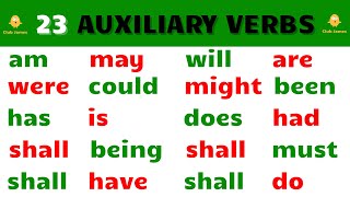 23 Auxiliary Verbs in English [upl. by Orrin]