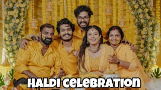 HALDI CELEBRATION  PRAVEEN MRUDULA 💛 [upl. by Leidag]