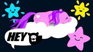 Hey Bear Sensory  Sleepy Unicorns  Relaxing  Classical Music  Bedtime Video [upl. by Ebonee]