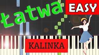 🎹 Kalinka  Piano Tutorial łatwa wersja 🎵 NUTY W OPISIE 🎼 [upl. by Fesoy]