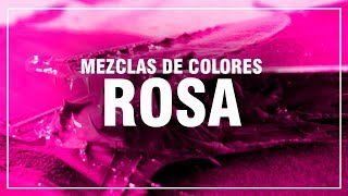 CÓMO HACER EL COLOR ROSA 🌷 Rosa Claro Rosa Palo Rosa Coral 🎨 MEZCLAS DE COLORES FÁCIL [upl. by Ruckman434]