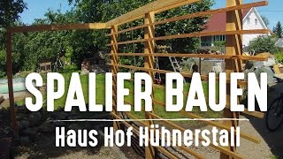 Rankhilfe selber bauen – Spalier aus Holz [upl. by Hole]