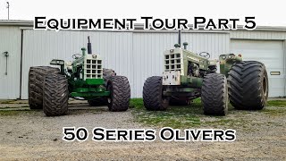 Oliver Tractor and Equipment Tour Part 5  50 Series Oliver Tractors [upl. by Annayek]