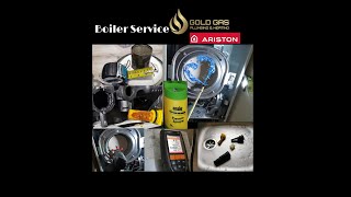 BOILER SERVICE  ARISTON E COMBI  HOW TO SERVICE A BOILER  THE ULTIMATE SERVICE [upl. by Hattie]