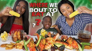 WHERE WE BOUT TO EAT AT COLLAB WITH ANTWAIN  KING CRAB SEAFOOD BOIL MUKBANG  QUEEN BEAST [upl. by Iztim]