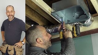 How To Install A Bathroom Fan And Exhaust [upl. by Agnola418]