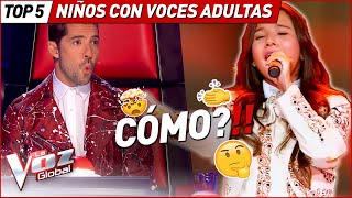 CONFUNDIERON sus voces con las de ADULTOS en La Voz Kids [upl. by Atisor]