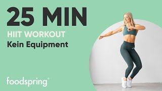 25 MIN  HIIT WORKOUT  Kein Equipment  foodspring®  growingannanas [upl. by Hulbard544]