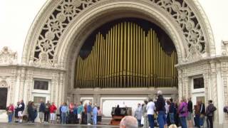 Our National Anthem Played on the famous Spreckels Organ [upl. by Anilemrac]