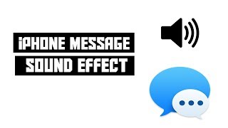 iPhone Message Sound Effects [upl. by Ellenahc294]