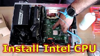 How to upgrade an Intel CPU in desktop core i5 to core i9 Beginners guide [upl. by Aiekahs]