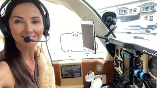 Beechcraft Baron 58 Turbocharged Flight to Georgia [upl. by Sarajane127]