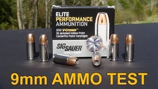 SIG SAUER VCROWN 9mm Ammo Review [upl. by Enilesor]