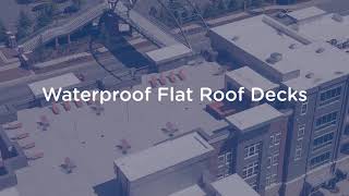 Waterproof Flat Roof Decks by Duradek [upl. by Nnyleve]