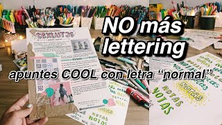 NO SOLO EXISTE EL LETTERING  apuntes bonitos sin lettering 🤠 [upl. by Joline]