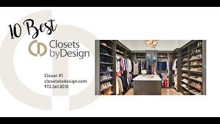 10 Best Closets DFW  Closets By Design DFW 1 [upl. by Auqenat]