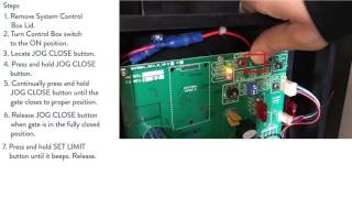 Setting Limits on Automatic Gate Opener [upl. by Powell786]