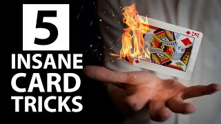 5 INSANE Card Tricks Anyone Can Do  Revealed [upl. by Ortrude528]