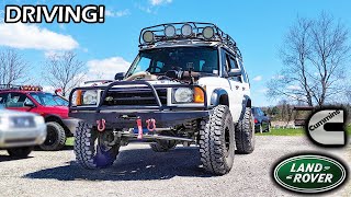 Road Driving  Pump Fix × 4BT Cummins Discovery 45 Land Rover Build [upl. by Auqenahs]