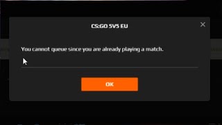 Faceit Bug  How to fix the queue bug in CSGO Faceit 2018 [upl. by Einafets]